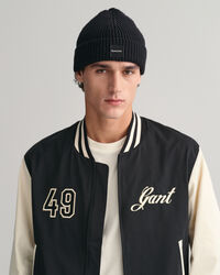 Bonnet en maille côtelée de coton