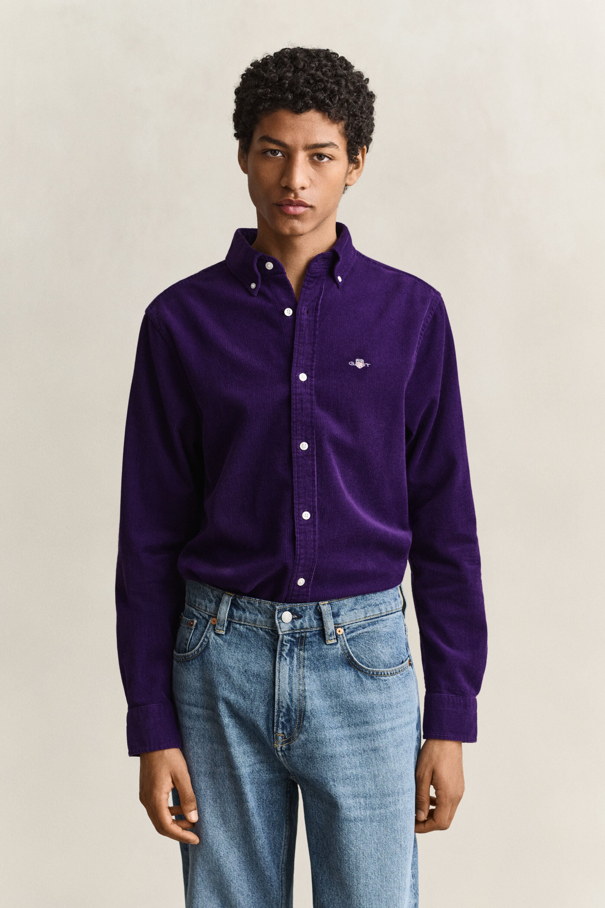 Chemise en velours côtelé