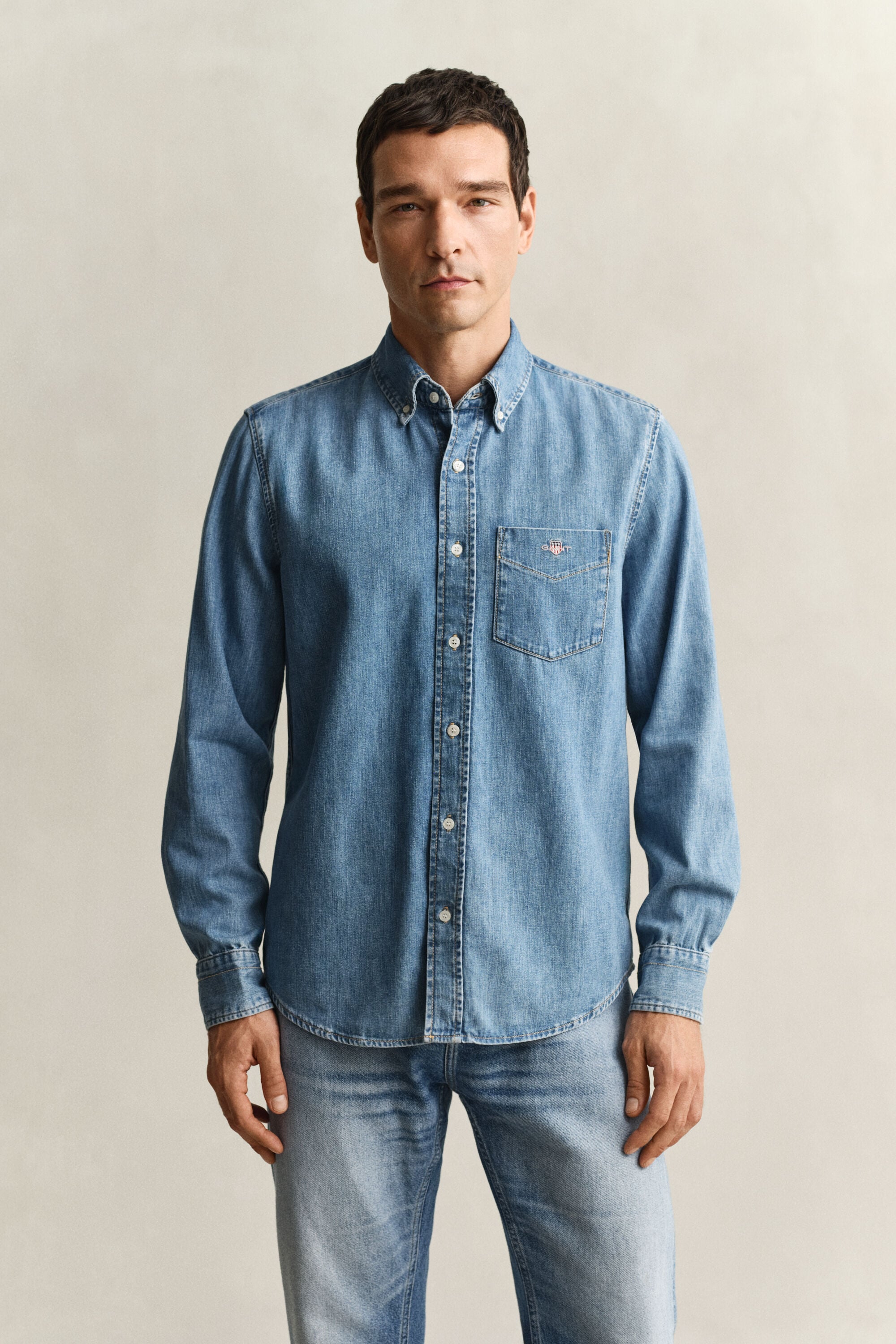 Chemise coupe regular en denim
