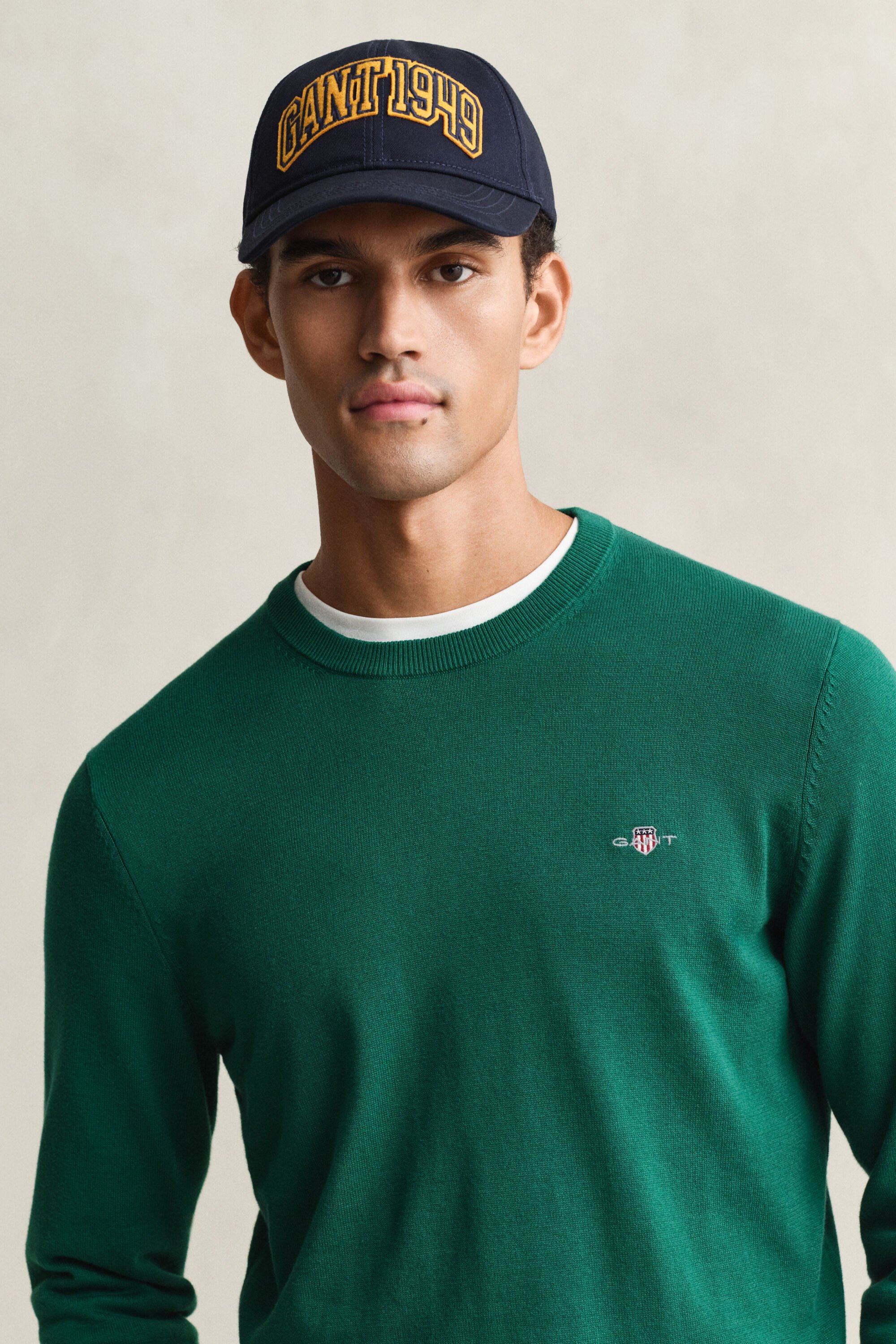 Pull col rond en coton