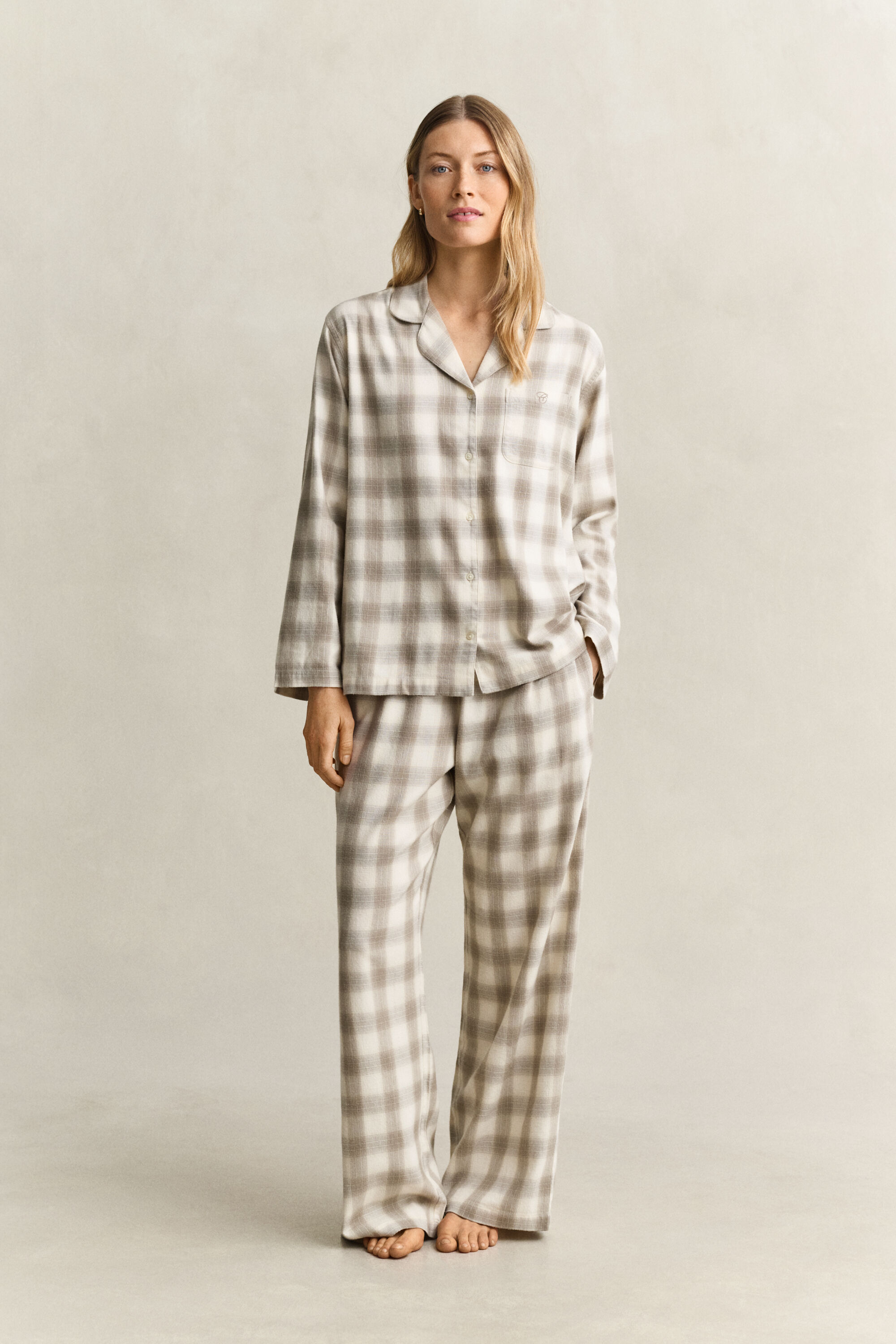 Pyjama en flanelle à carreaux