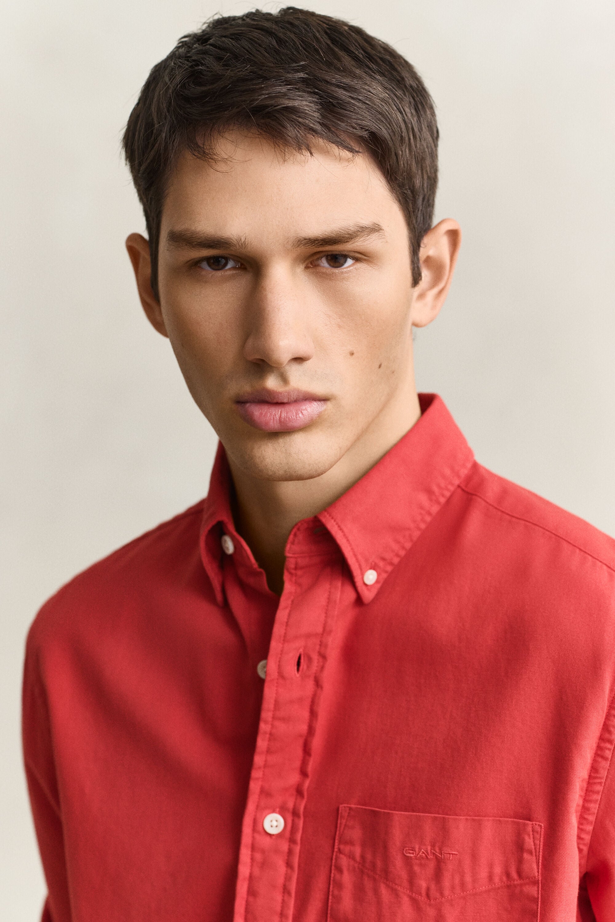 Chemise coupe regular en sergé