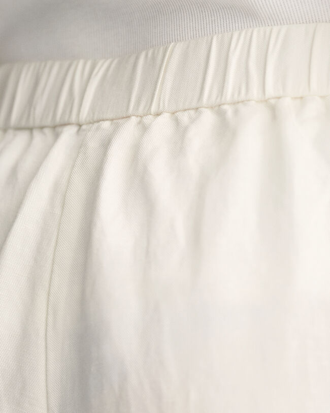 Pantalon relaxed fit en lin mélangé Pull-On