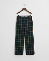 Pantalon de costume à jambes droites et carreaux