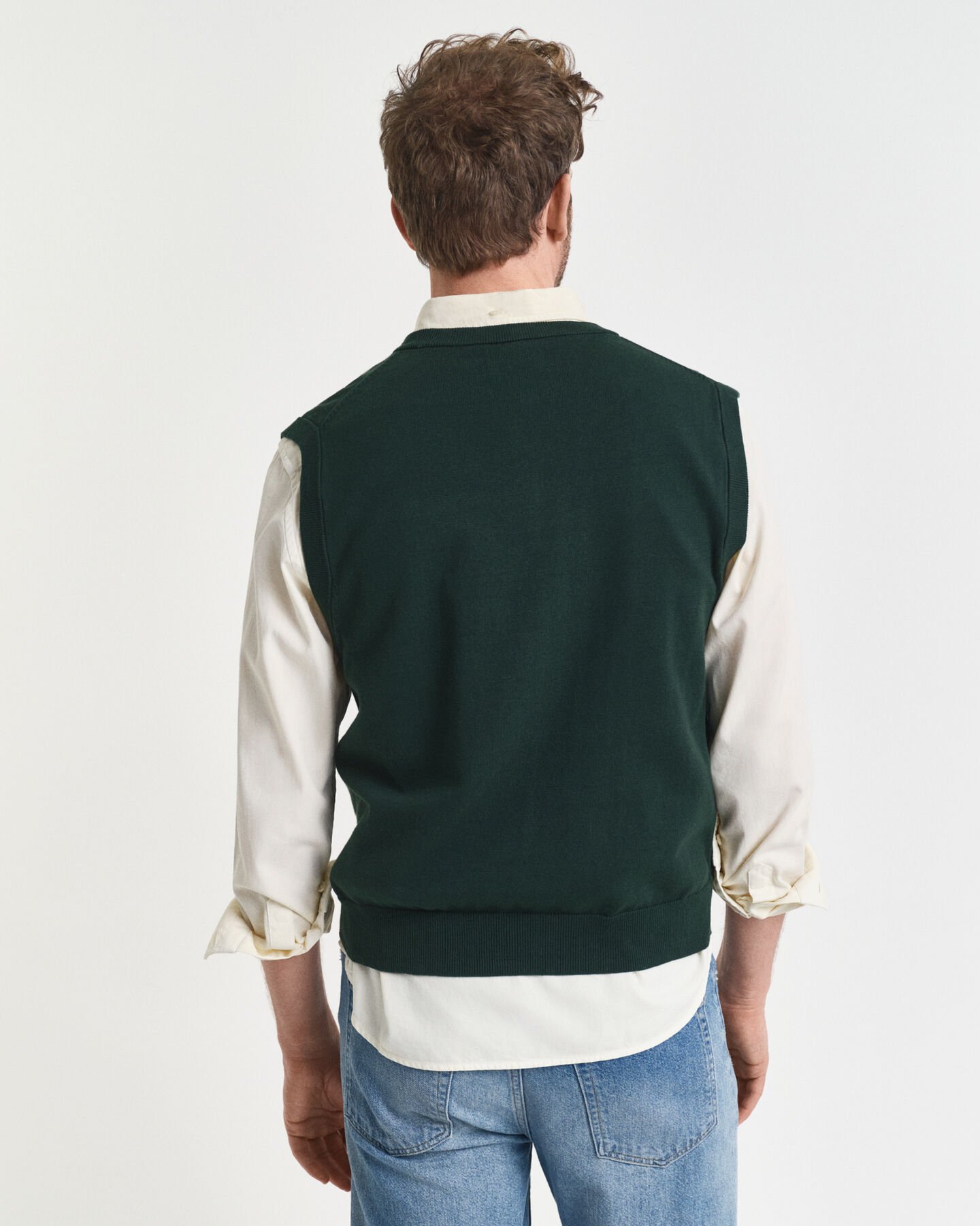 Pull sans manches en coton classique