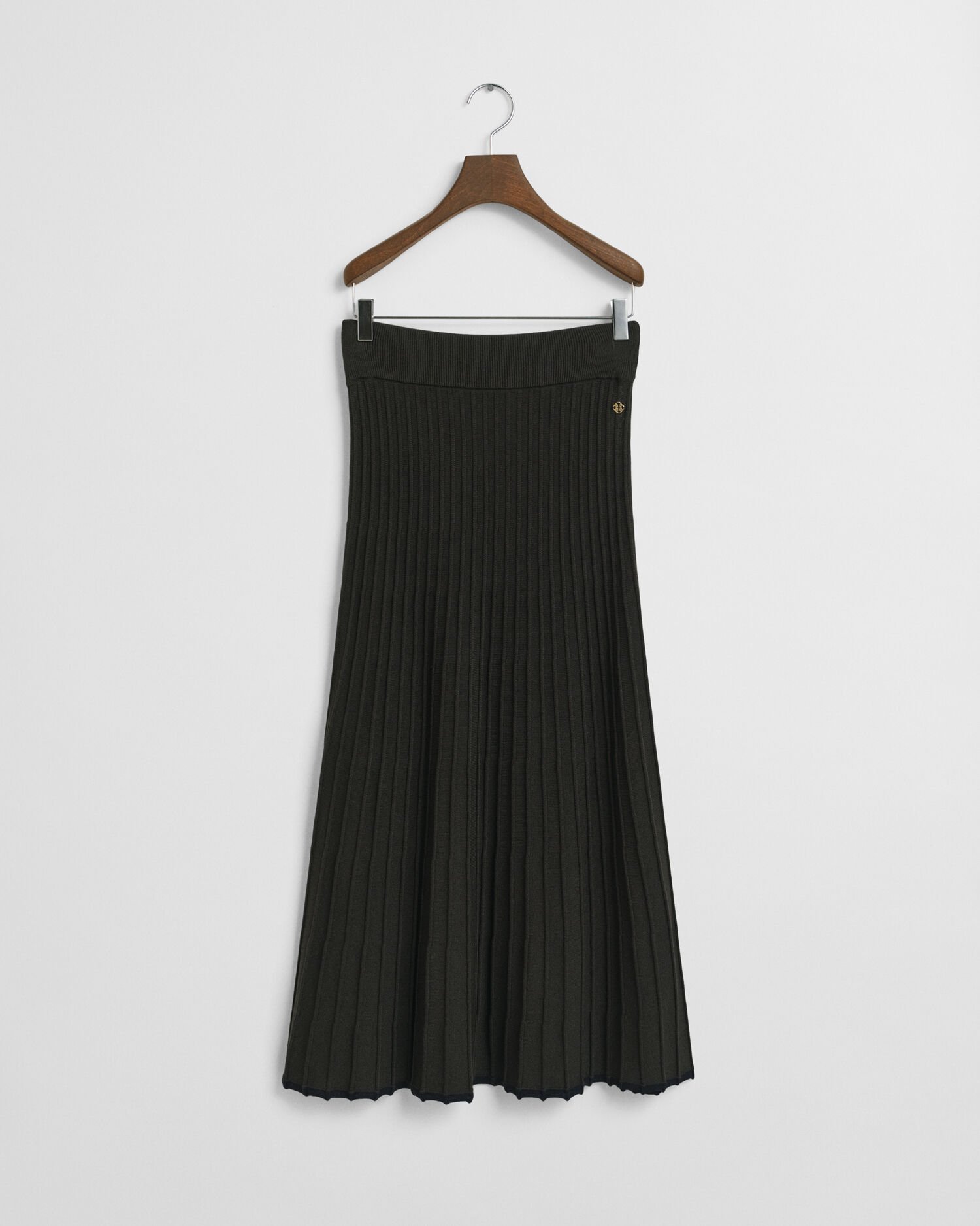 Jupe en maille côtelée contrastante