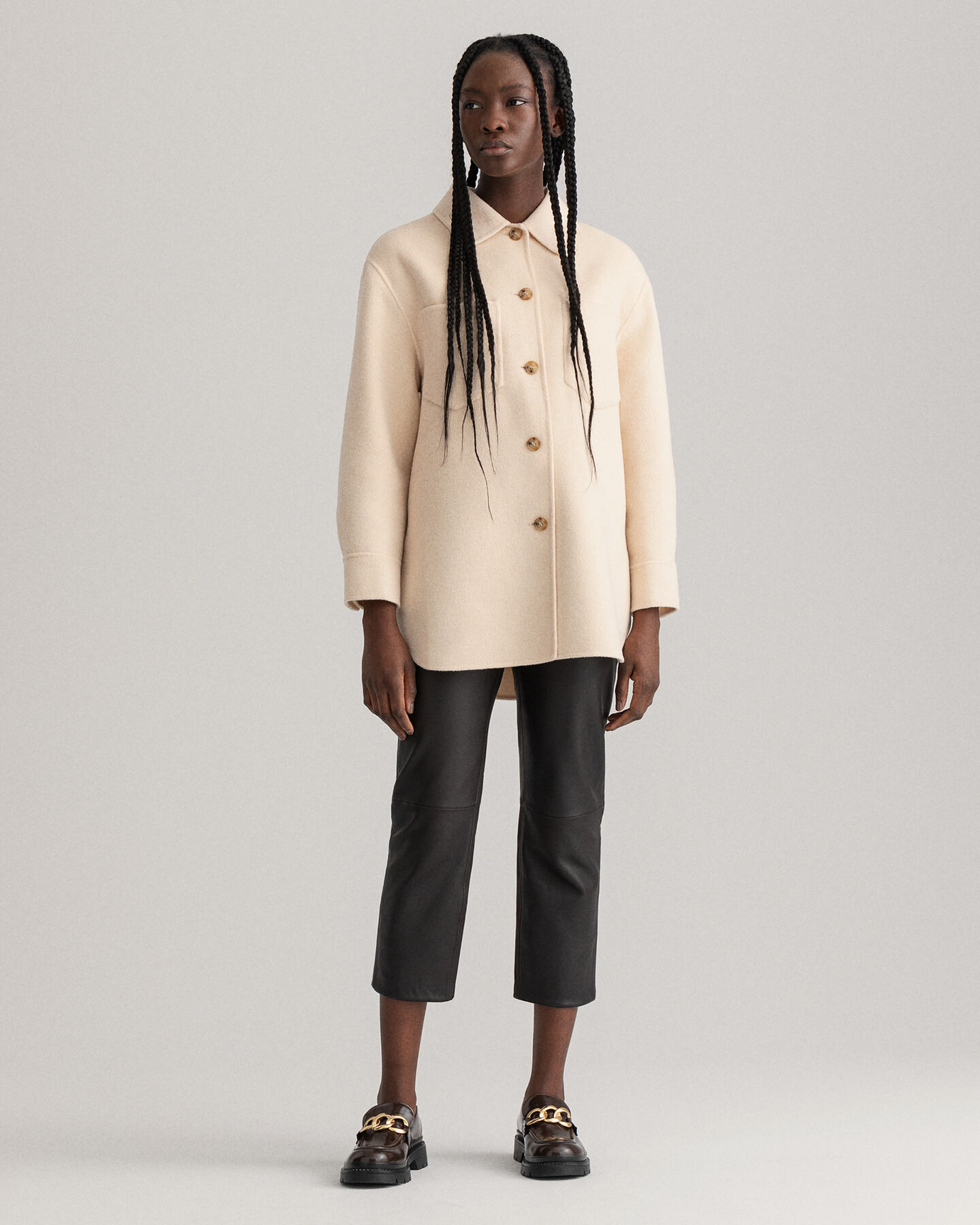 Veste-chemise cousue main