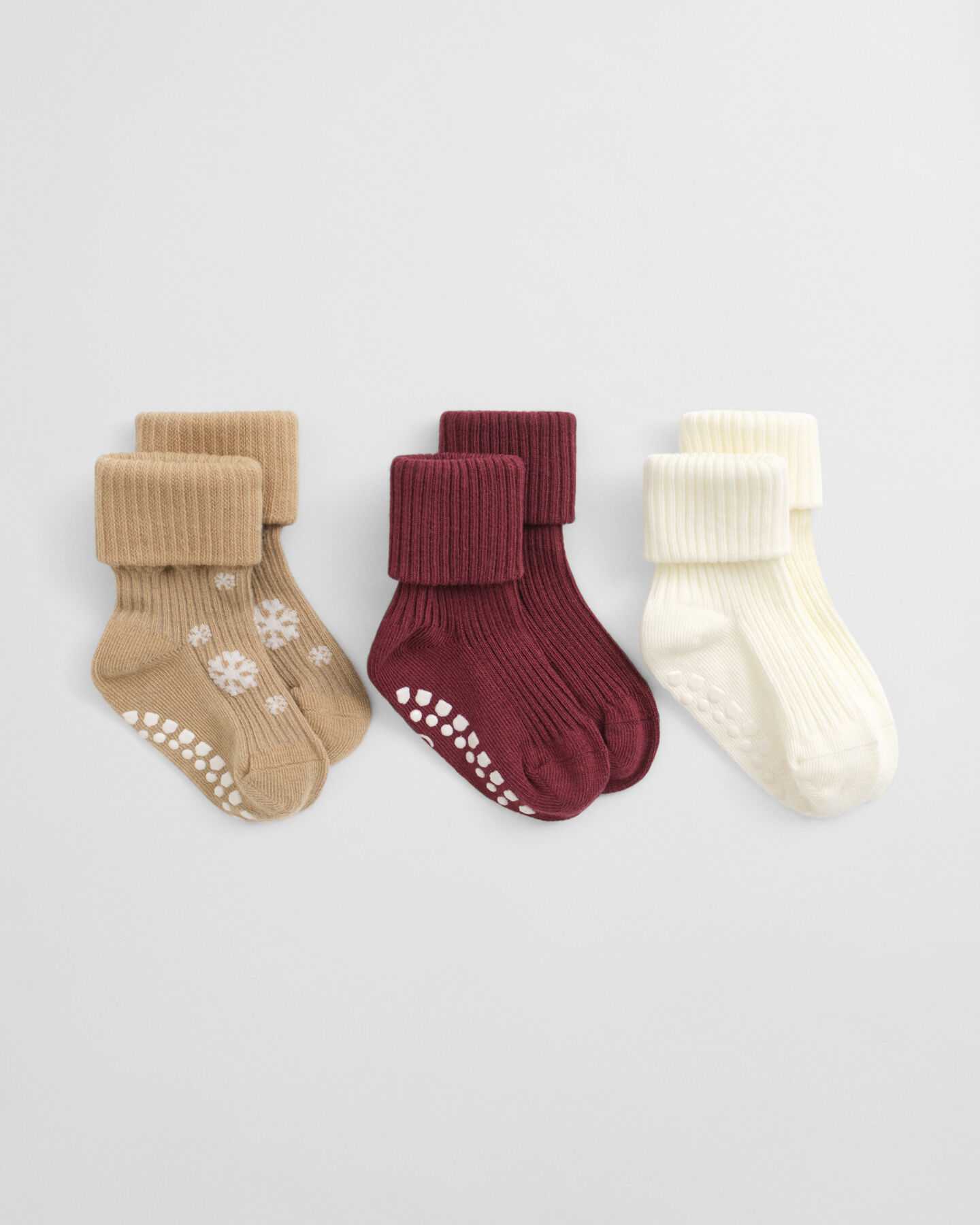 Lot de 3 paires de chaussettes avec flocons de neige Bébé