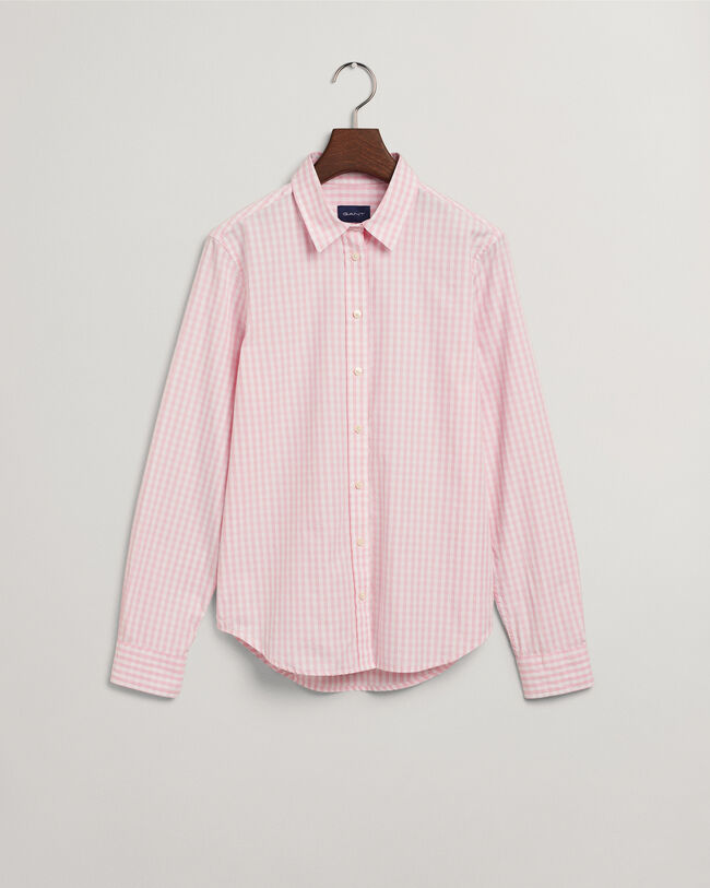 Chemise regular fit en popeline de coton vichy