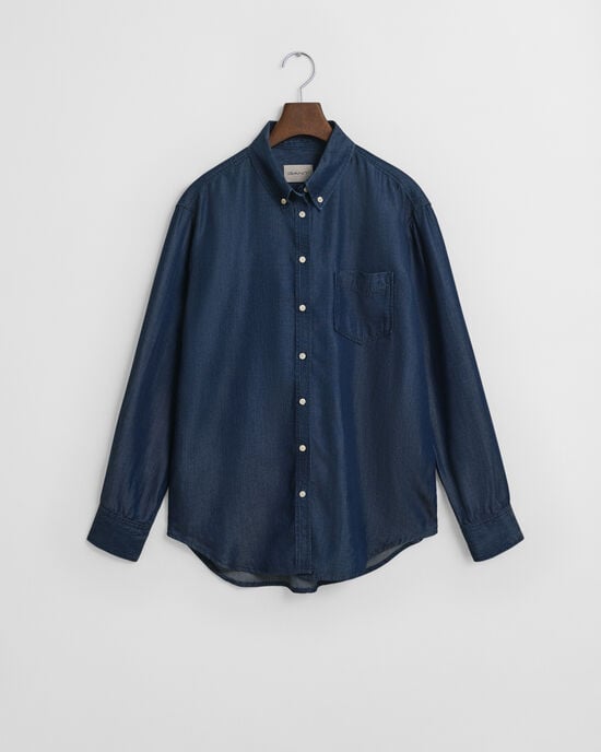 Chemise coupe décontractée Indigo