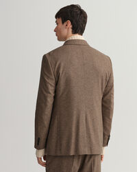 Veste blazer de costume à carreaux en motif pied-de-poule