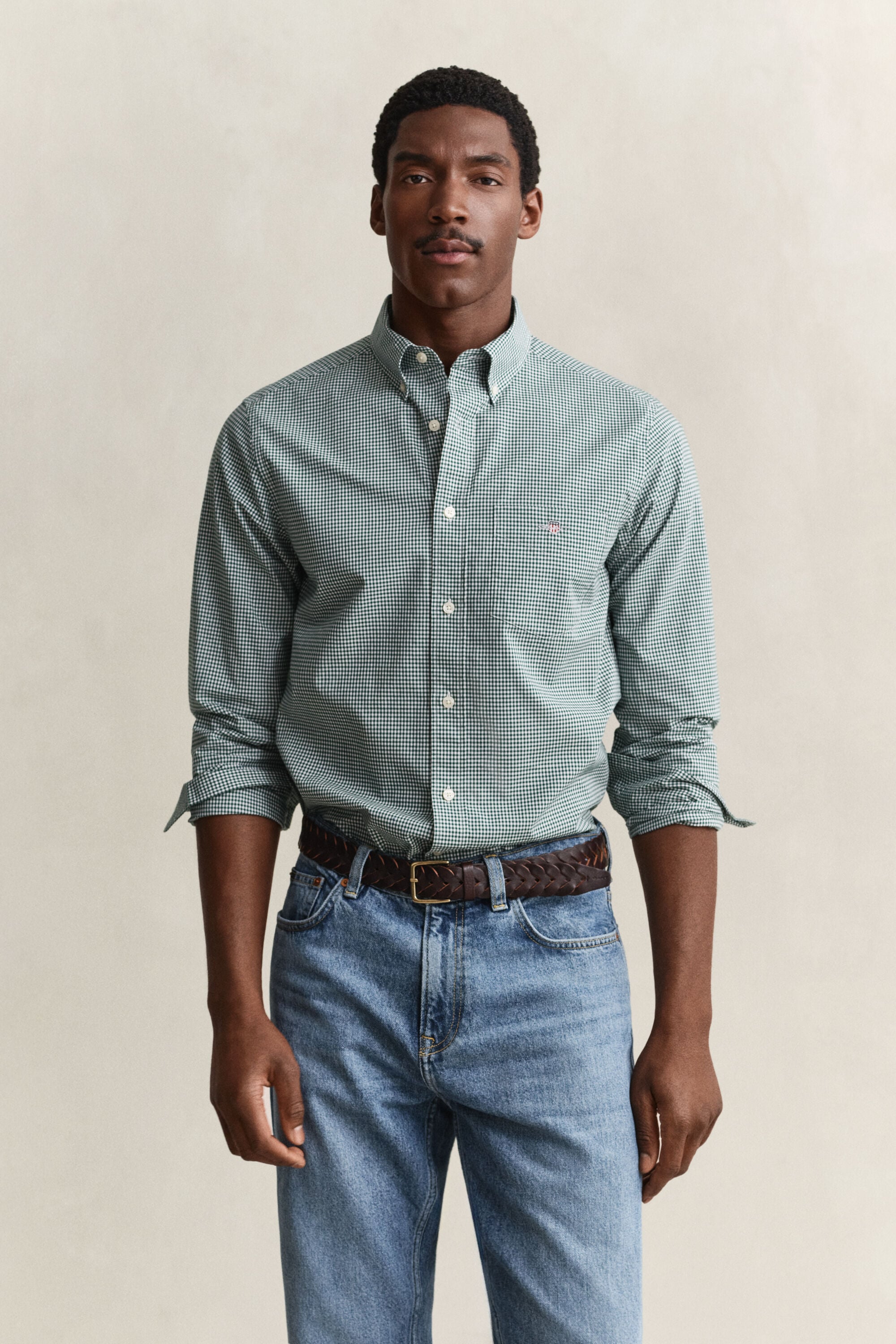 Chemise vichy en popeline classique