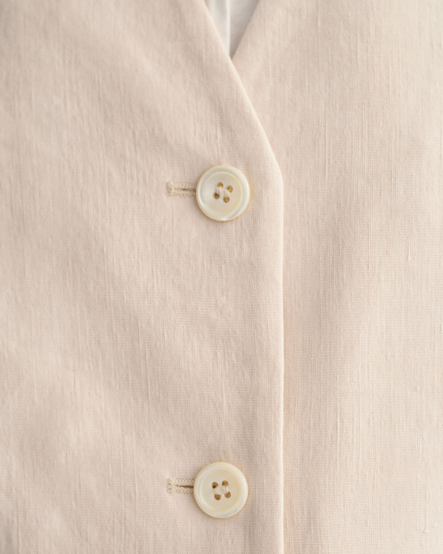 Gilet regular fit en lin stretch