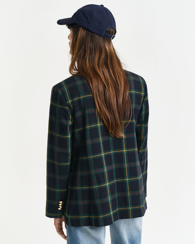 Veste blazer de costume regular fit à carreaux