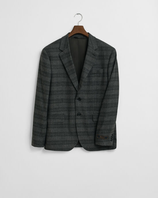 Veste de costume coupe slim à carreaux Prince-de-Galles