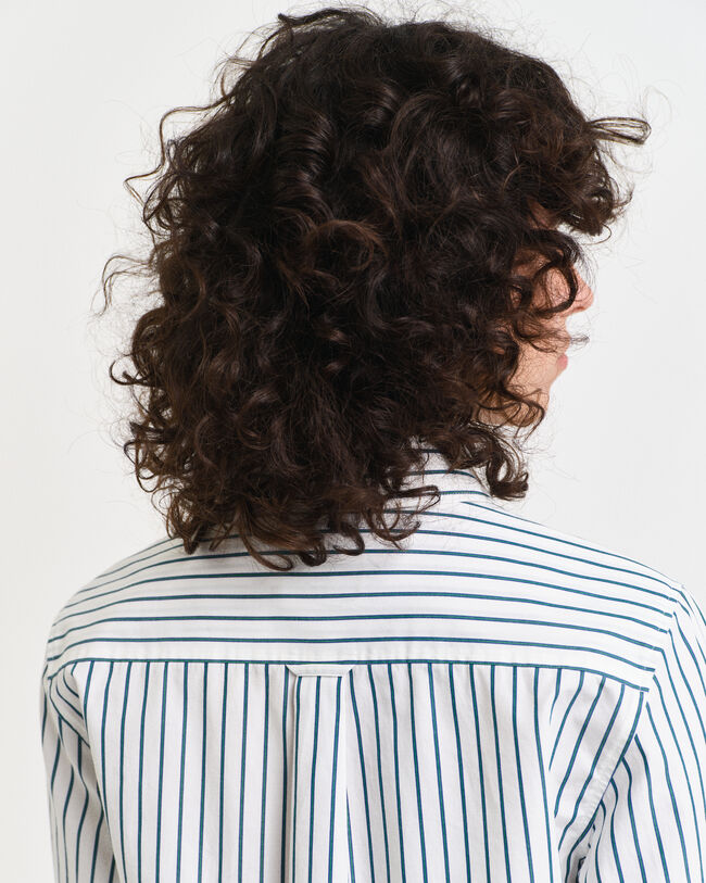 Chemise coupe regular en popeline à rayures classique