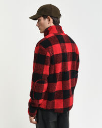 Veste en polaire à carreaux