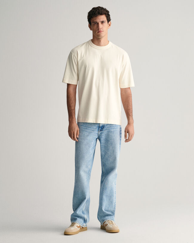 Jean loose fit à jambes larges