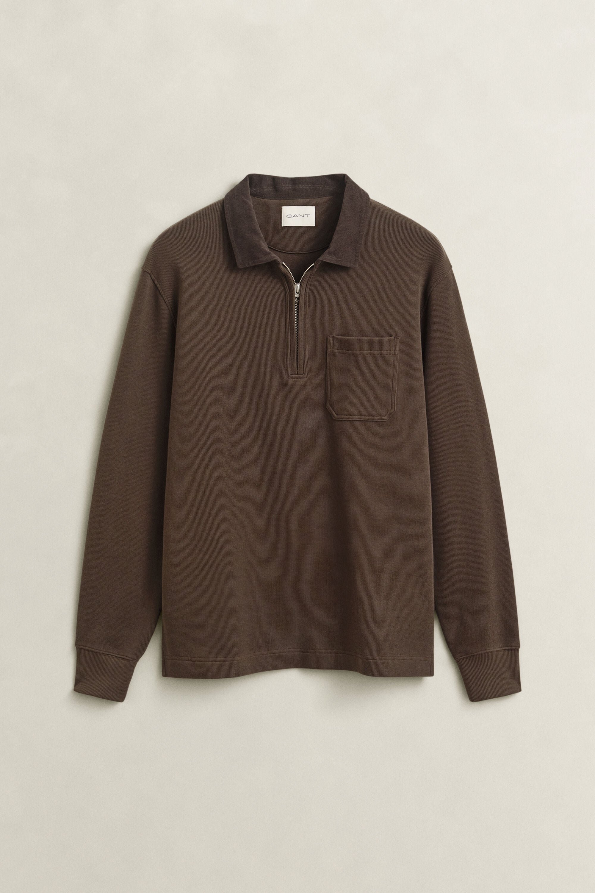 Polo Rugger à demi-zip