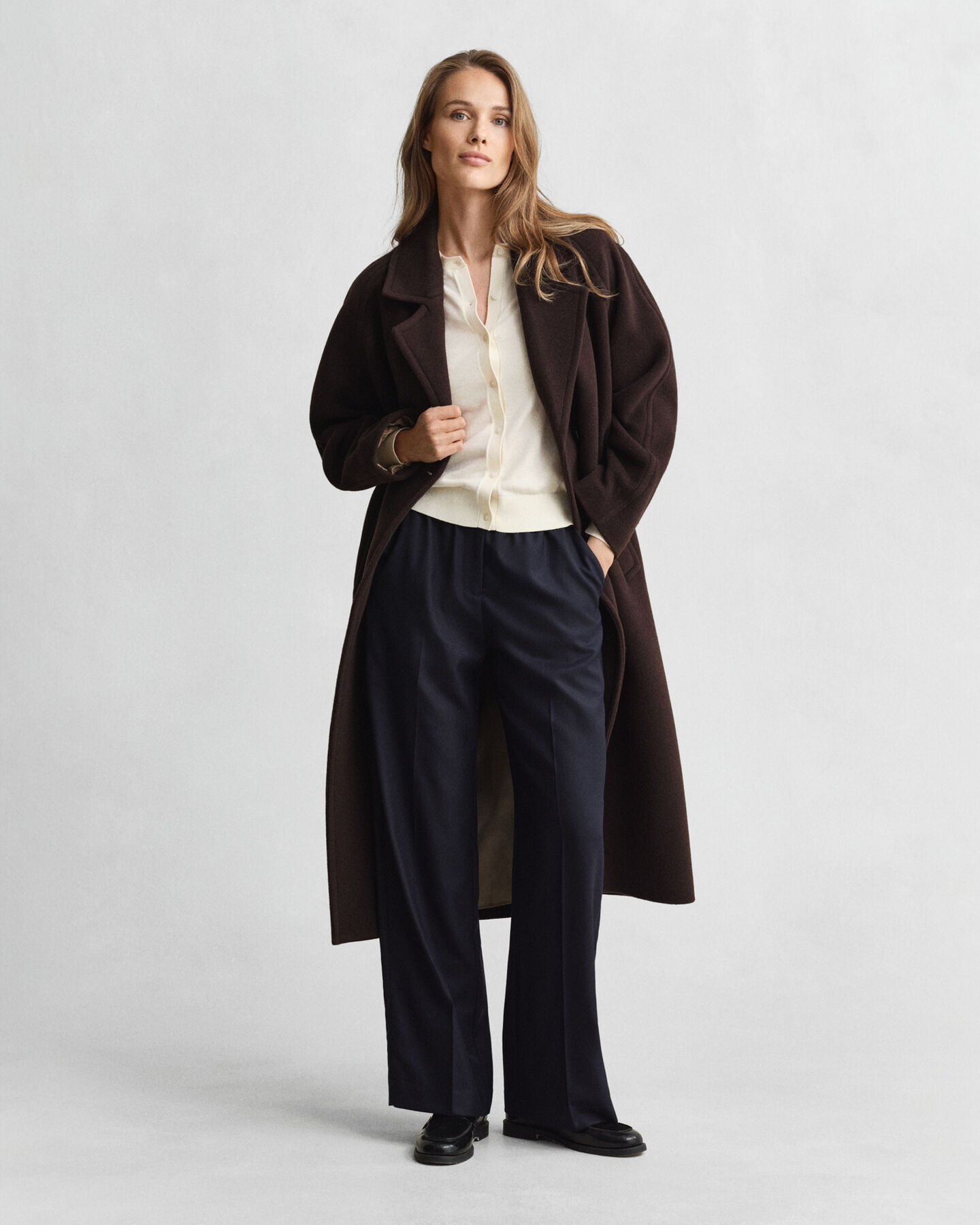 Cardigan col rond léger