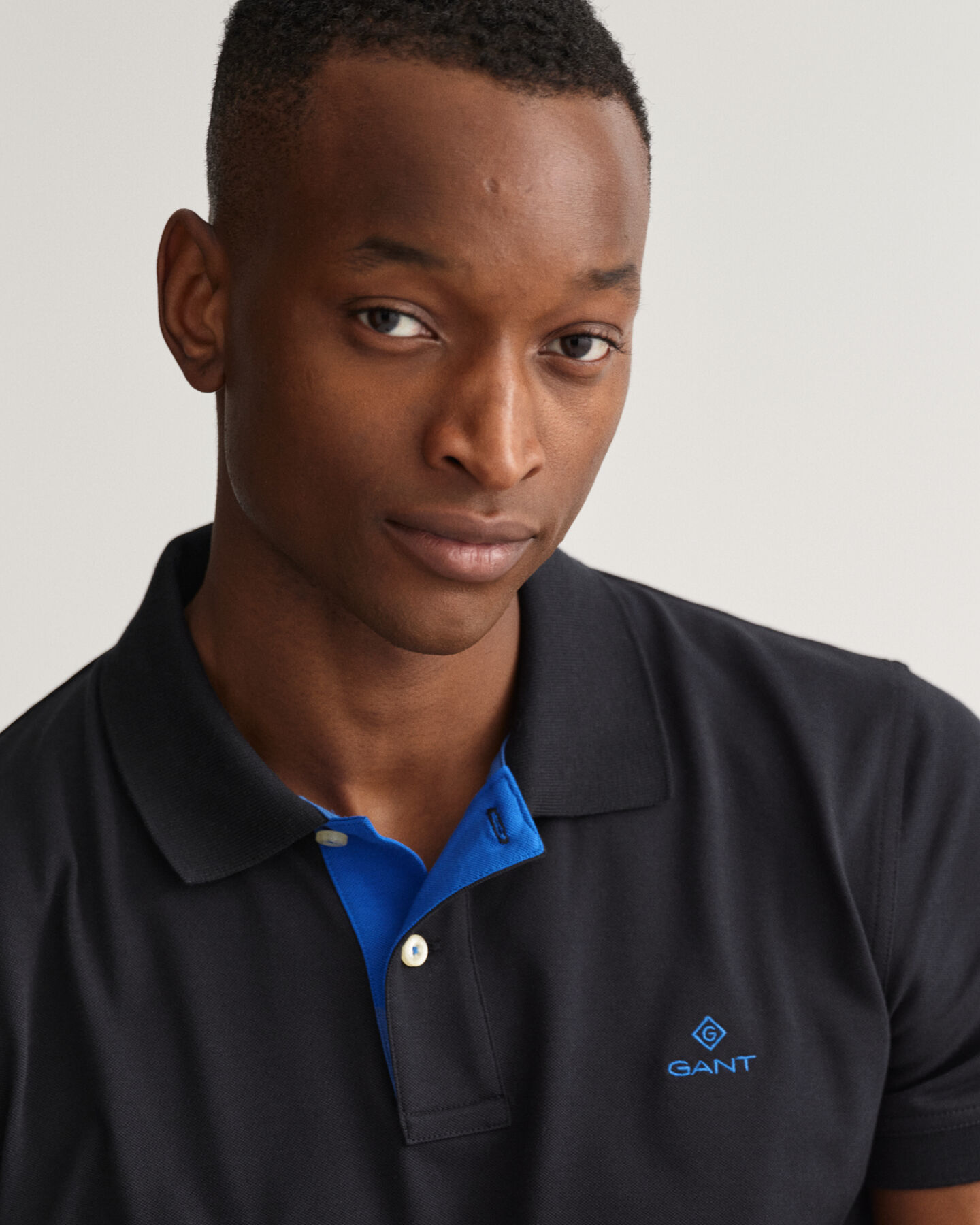 Polo Rugger en coton piqué à col contrastant