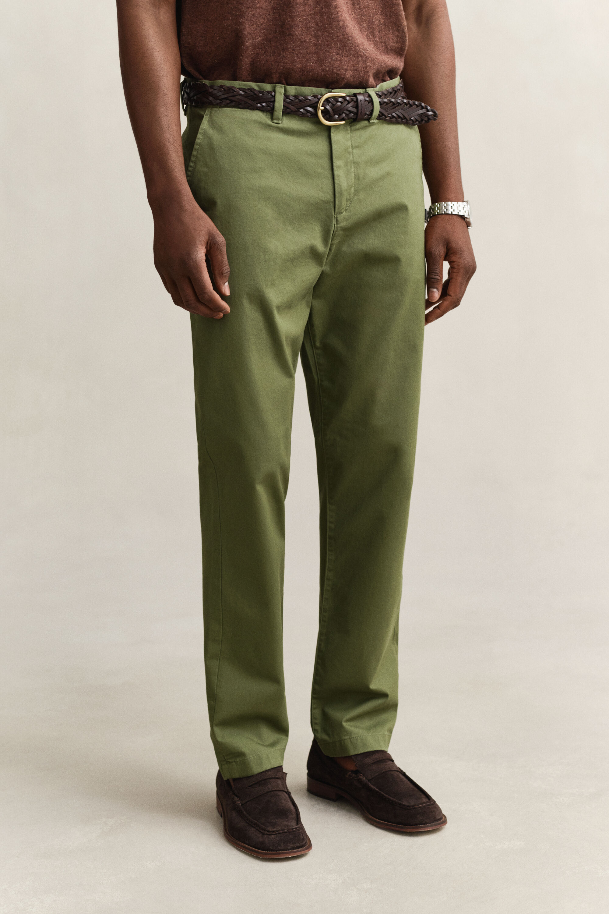 Pantalon chino classique coupe regular