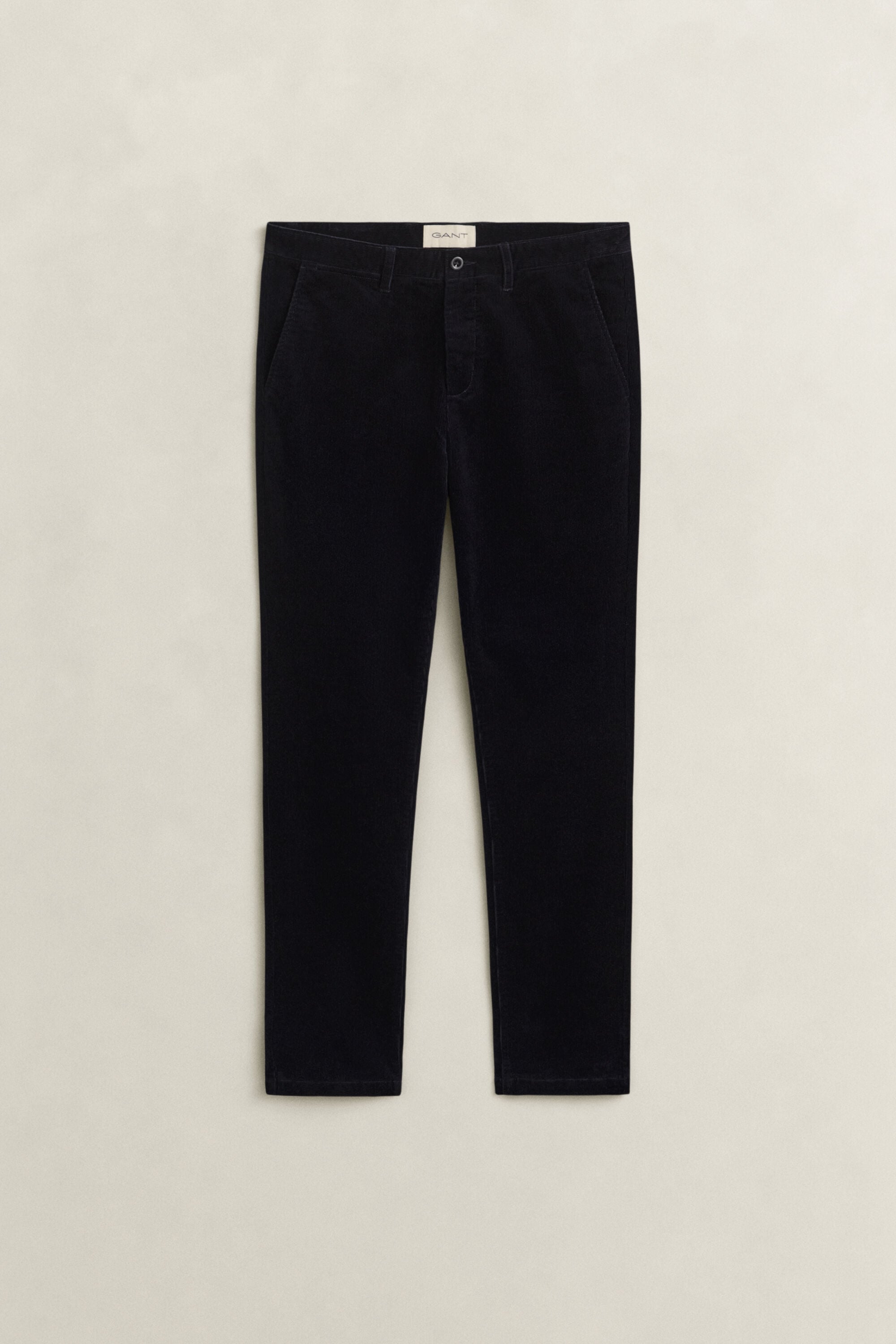 Pantalon chino slim en velours côtelé