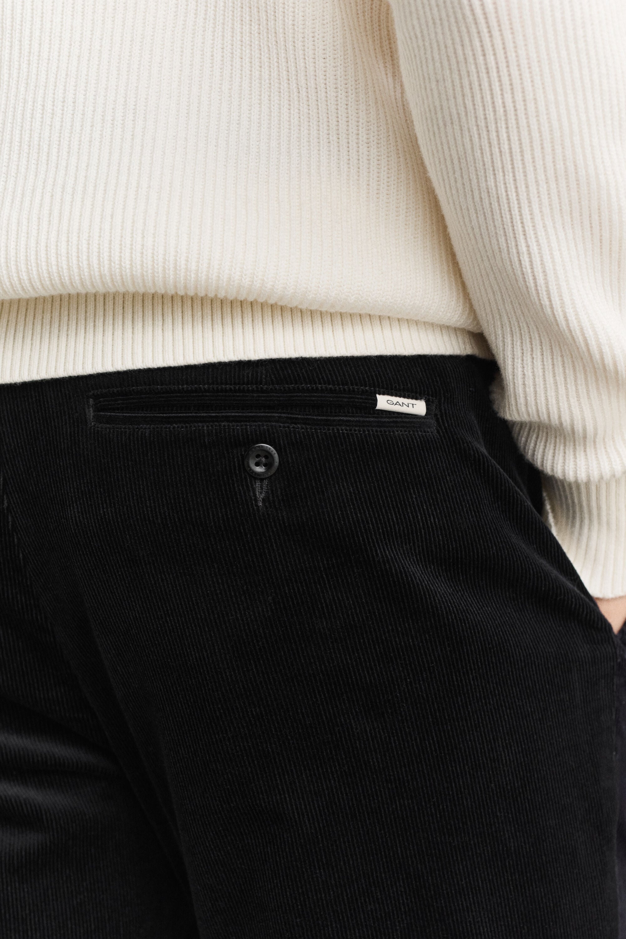 Pantalon Regular en velours côtelé