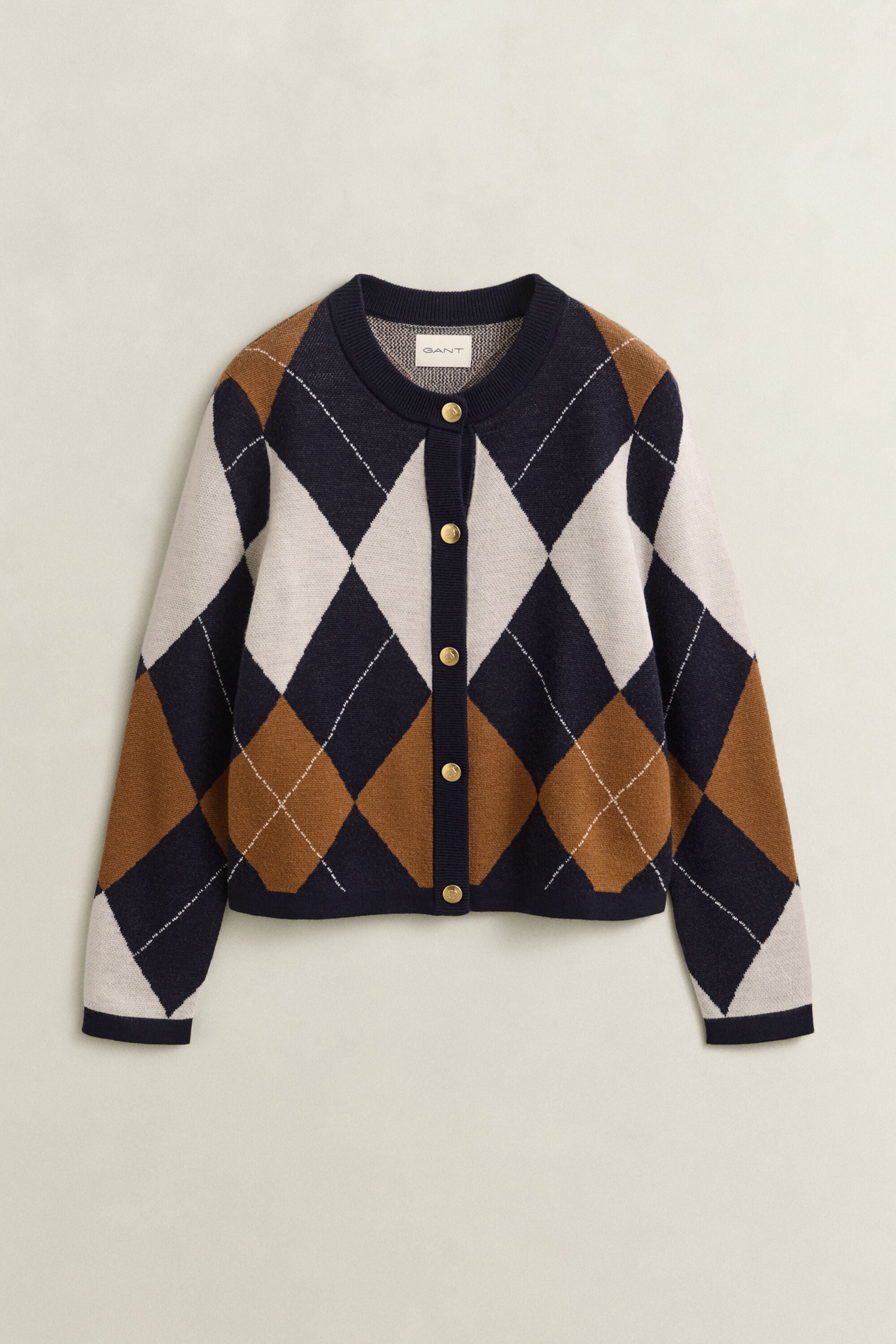 Cardigan à motif argyle