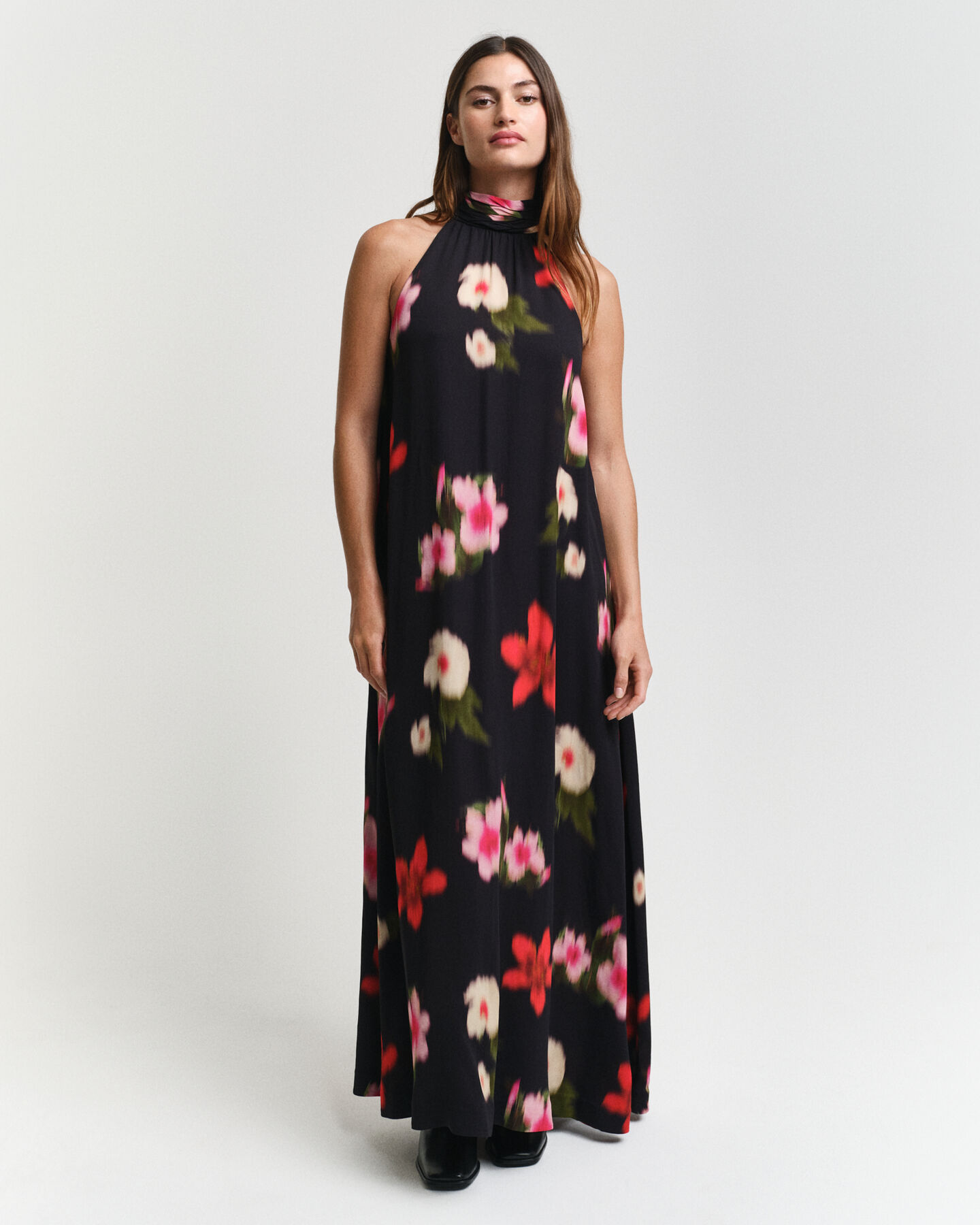 Robe dos nu à imprimé floral