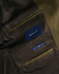 Veste blazer de costume en coton et lin