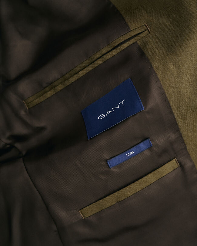 Veste blazer de costume en coton et lin