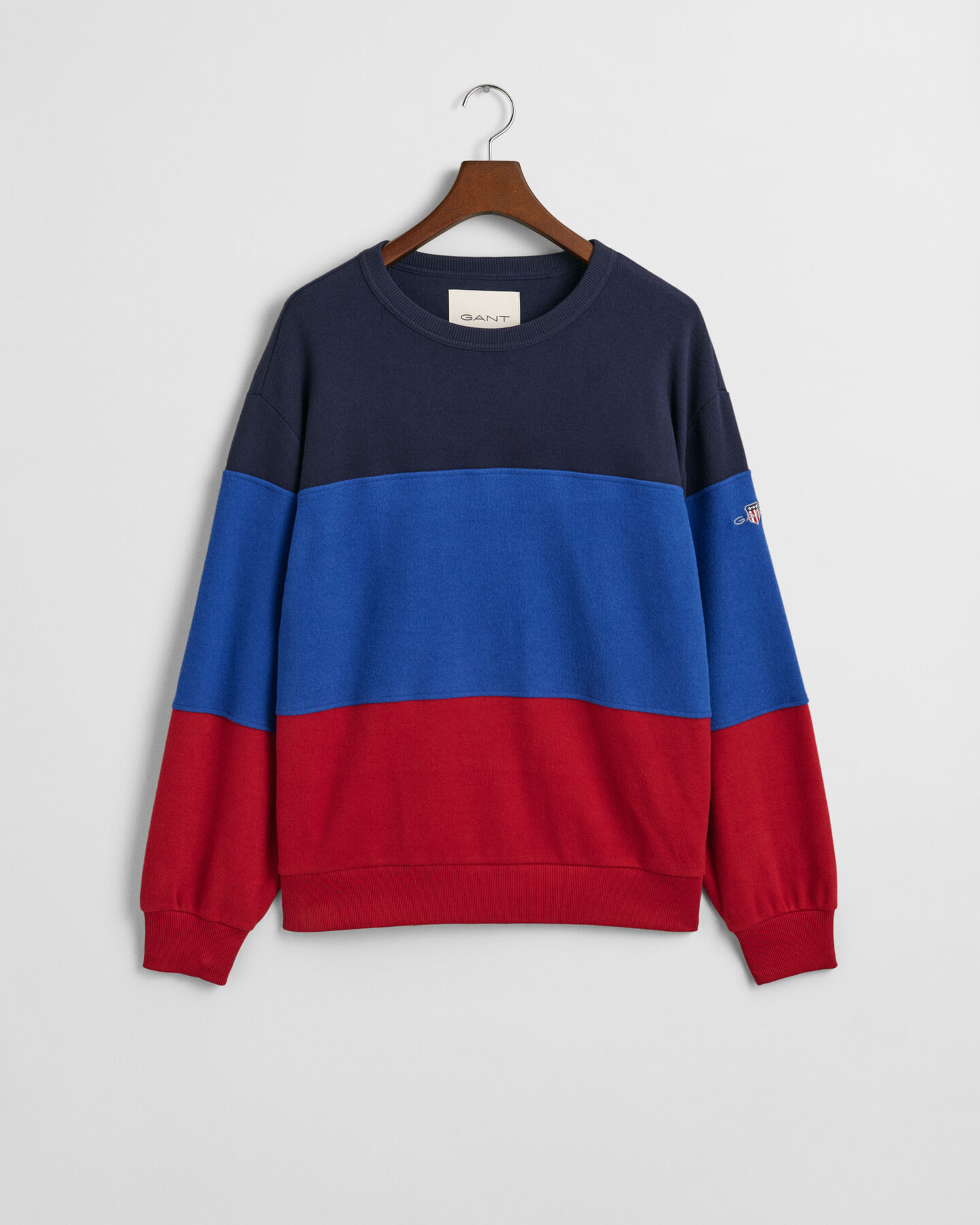 Sweat-shirt ras du cou en colour-block