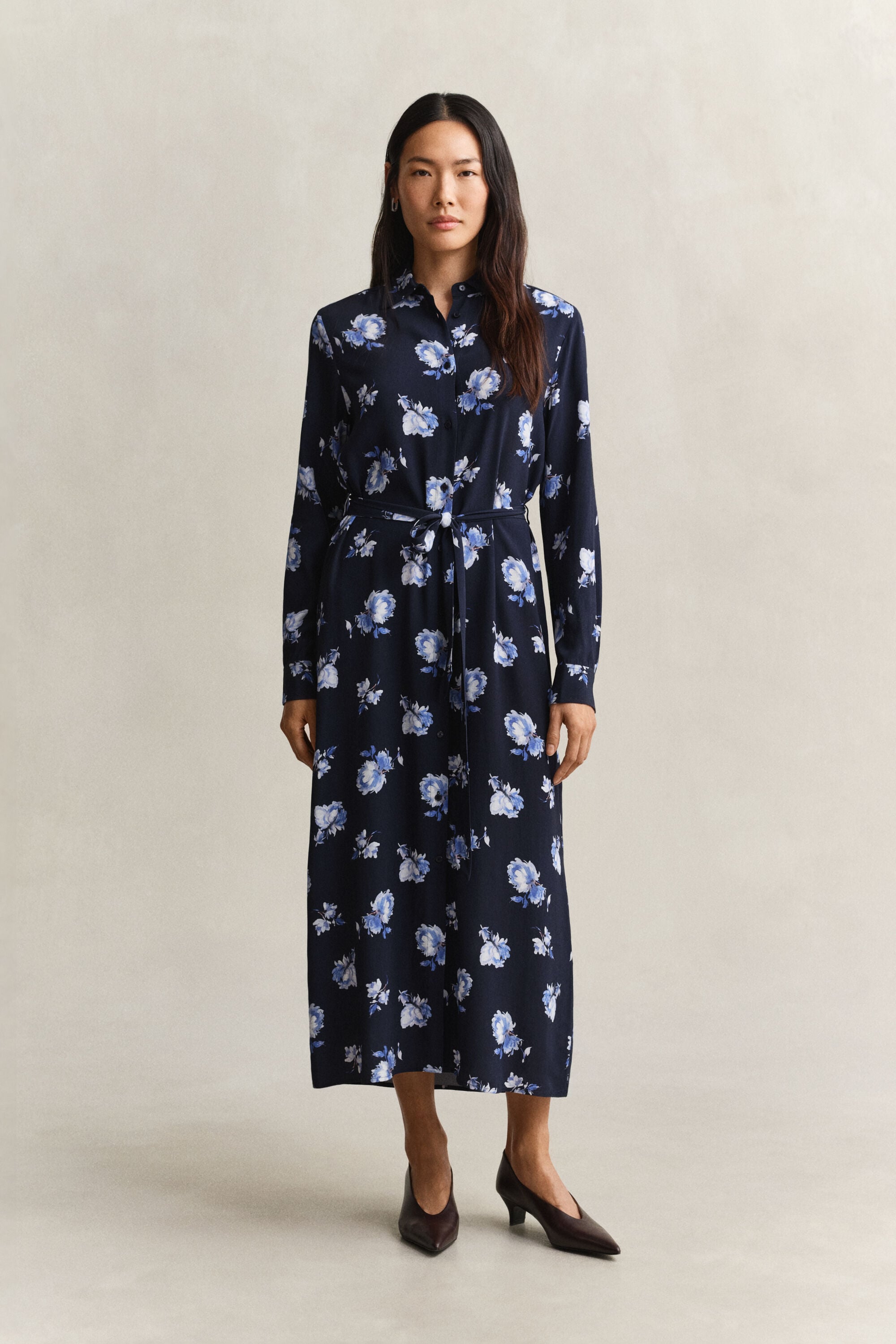 Robe-chemise à imprimé floral