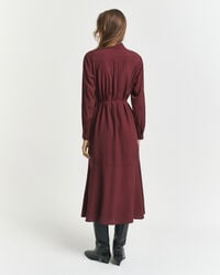 Robe-chemise midi en viscose