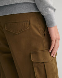 Pantalon cargo en sergé