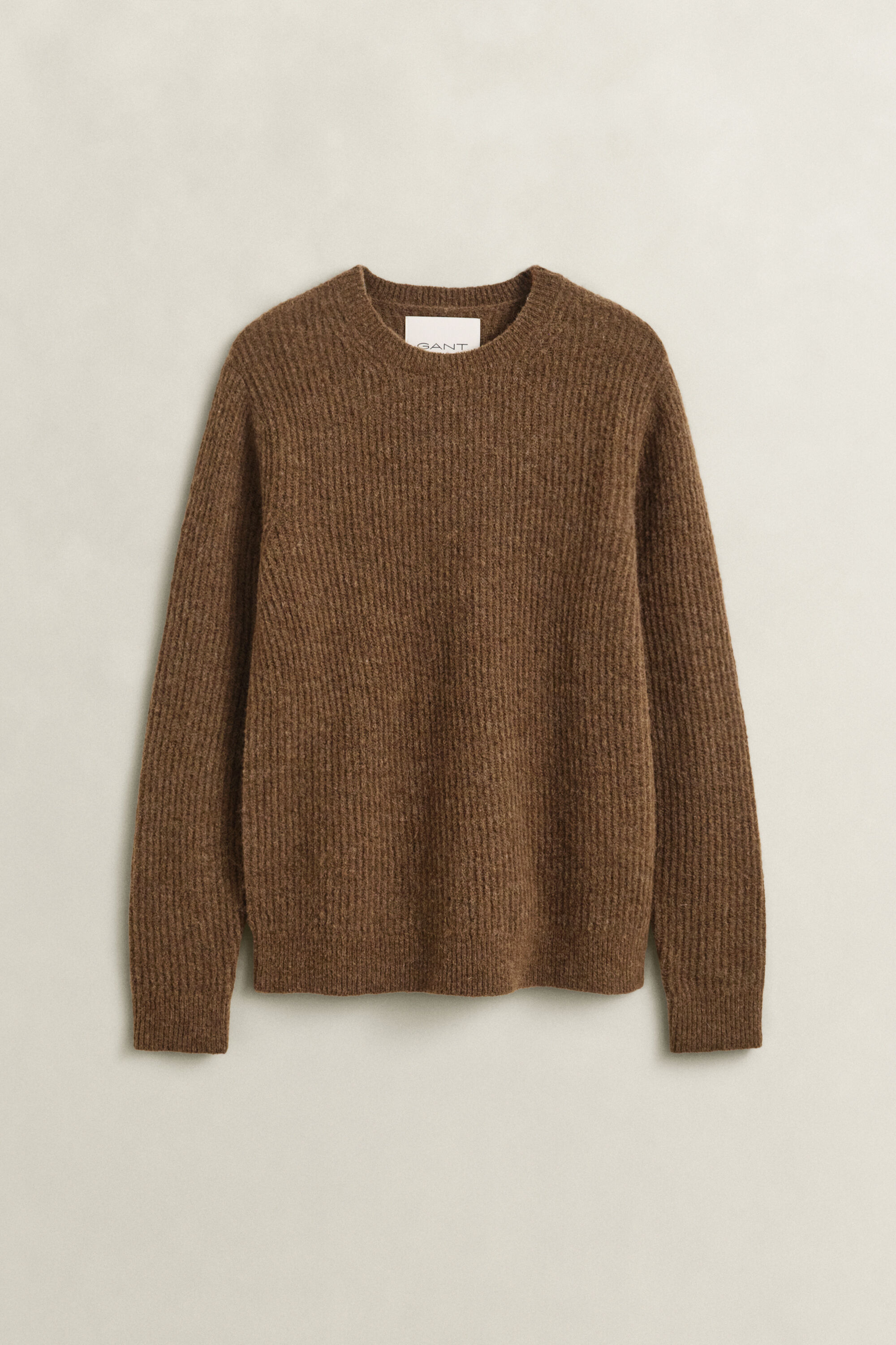 Pull col rond en laine d’alpaga mélangée