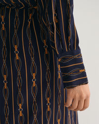 Robe portefeuille regular fit à rayures Rope