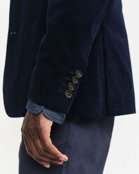 Veste de costume slim fit en velours côtelé