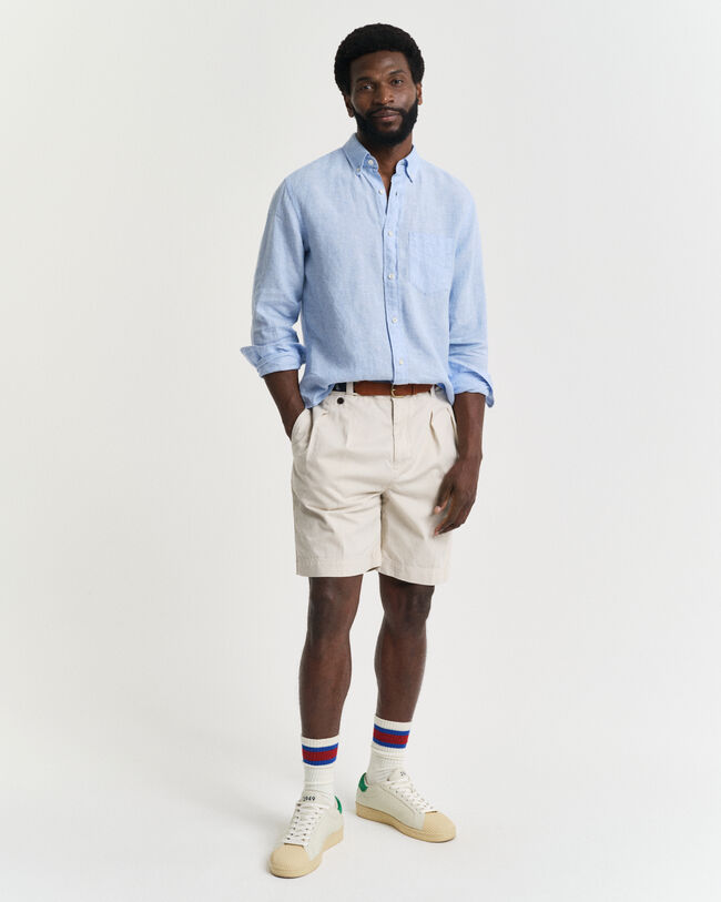 Chemise coupe regular en lin