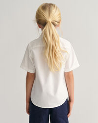 Chemise en coton Oxford &agrave; manches courtes Kids