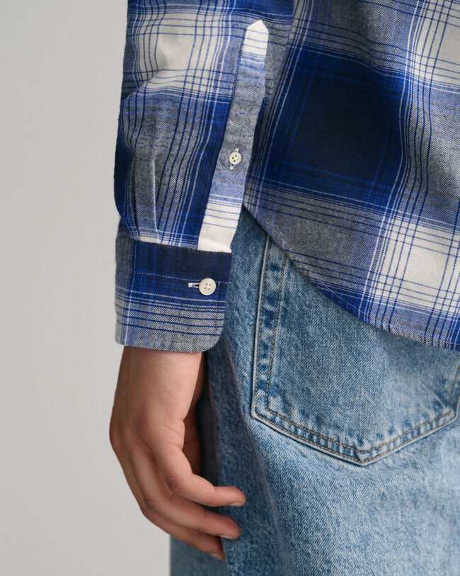Chemise regular fit en flanelle à carreaux Shadow