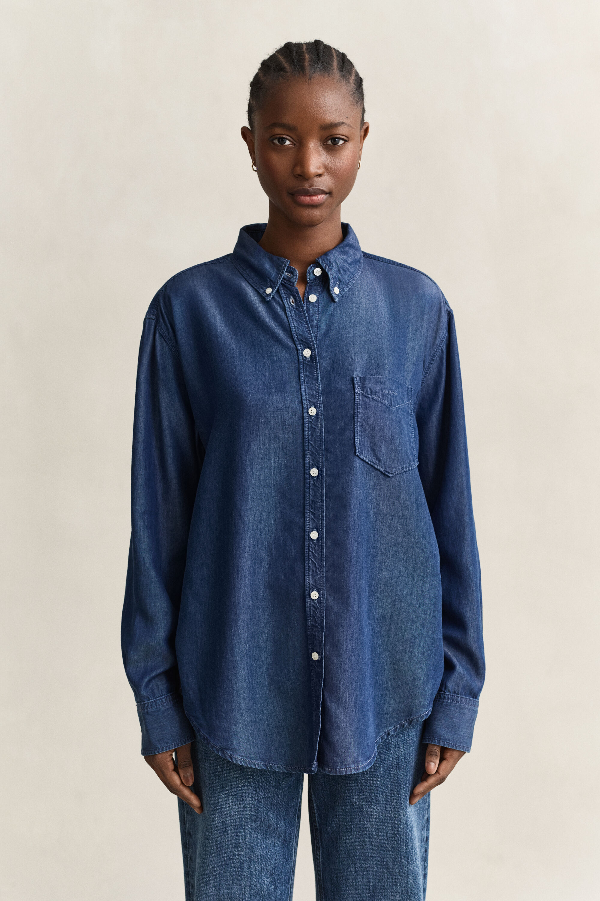 Chemise indigo