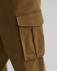 Pantalon cargo en sergé