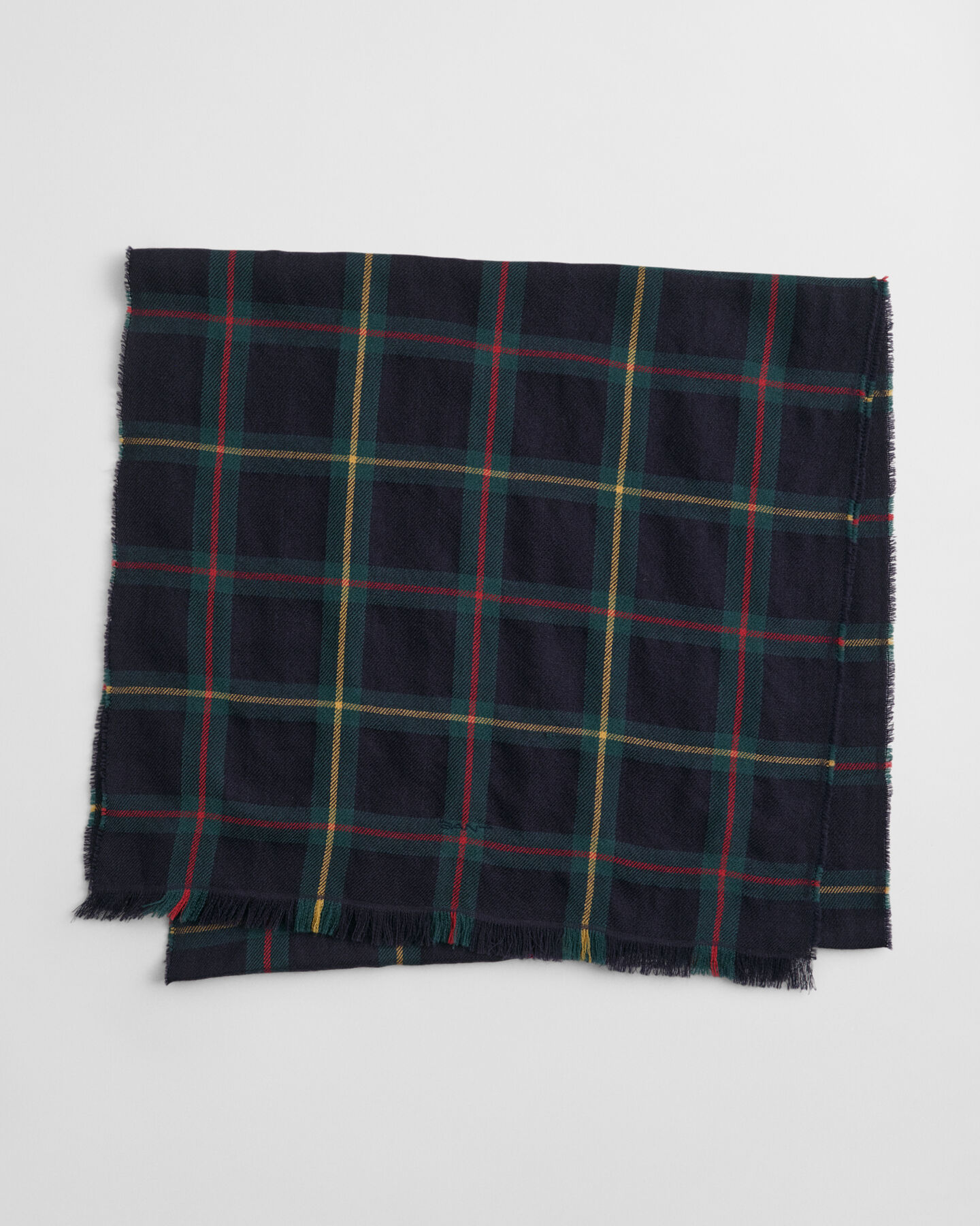 Foulard en laine mérinos à carreaux