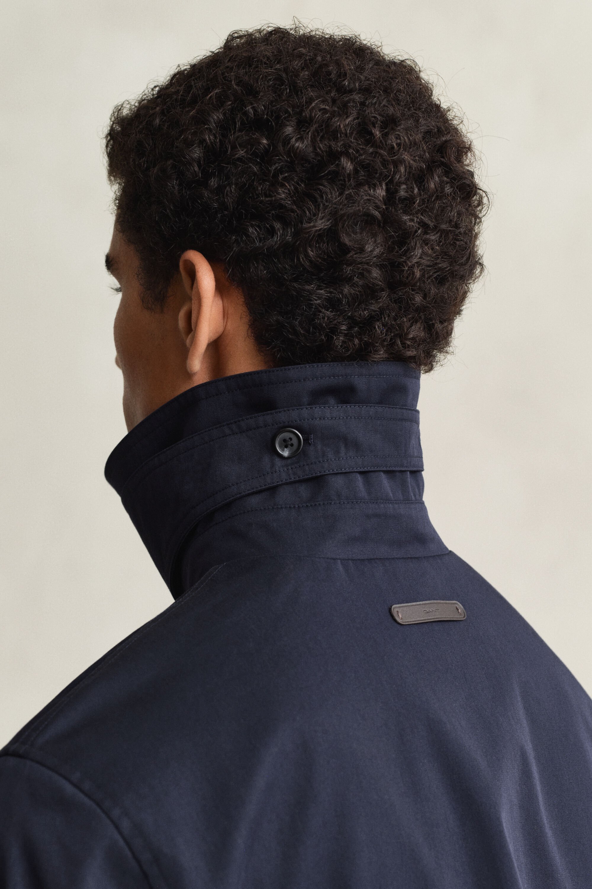 Trench-coat en coton mélangé