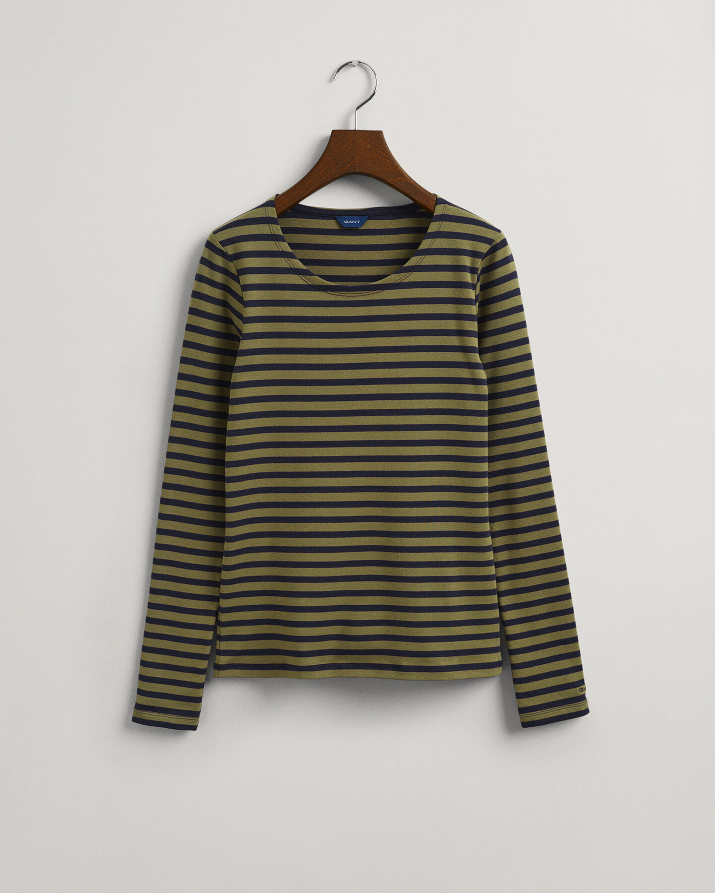 T-shirt c&ocirc;tel&eacute; &agrave; manches longues et rayures