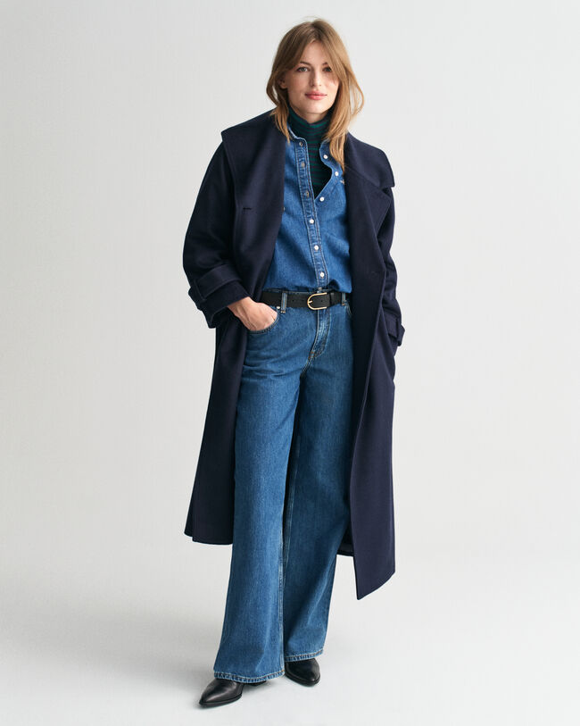 Trench-coat en laine