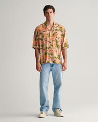 Chemise relaxed fit à manches courtes Hawaiian Print