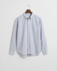 Chemise coupe décontractée US en coton Oxford à rayures Banker